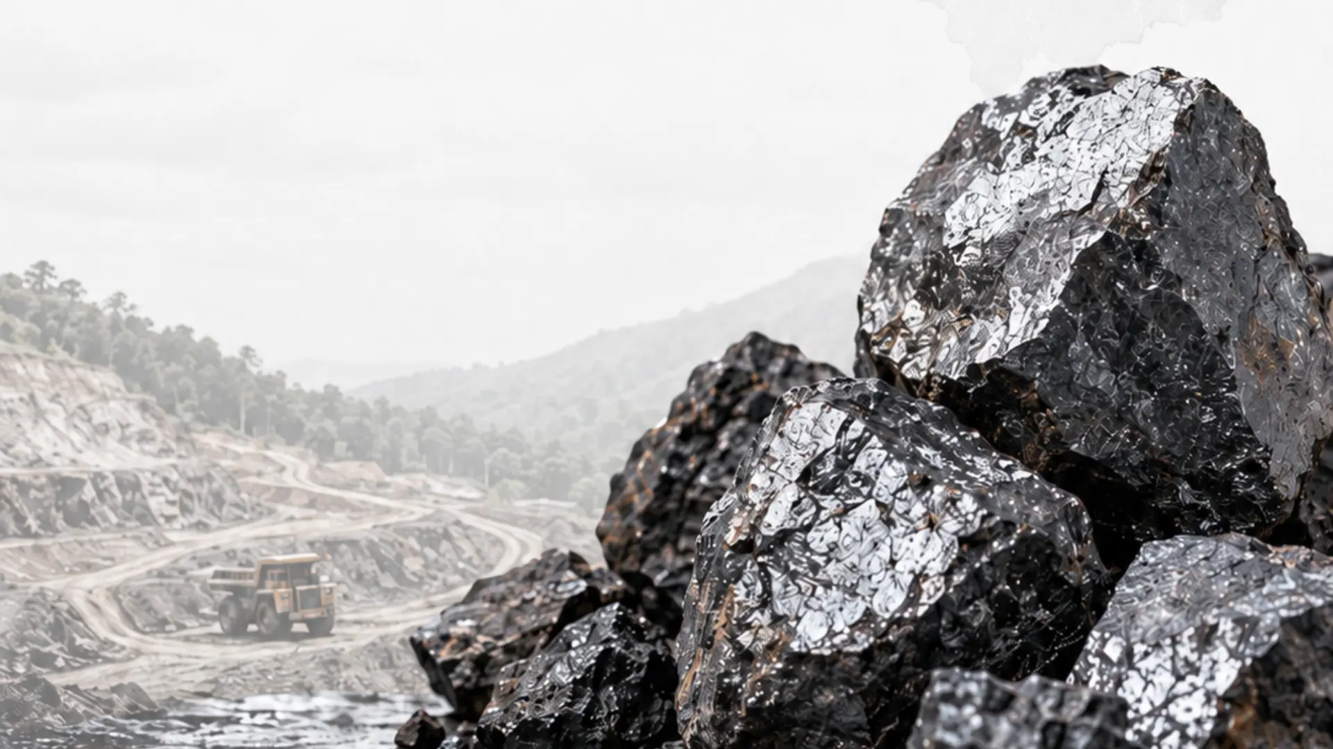 Manganese ore at a mining site representing Kelantan’s mineral resource potential