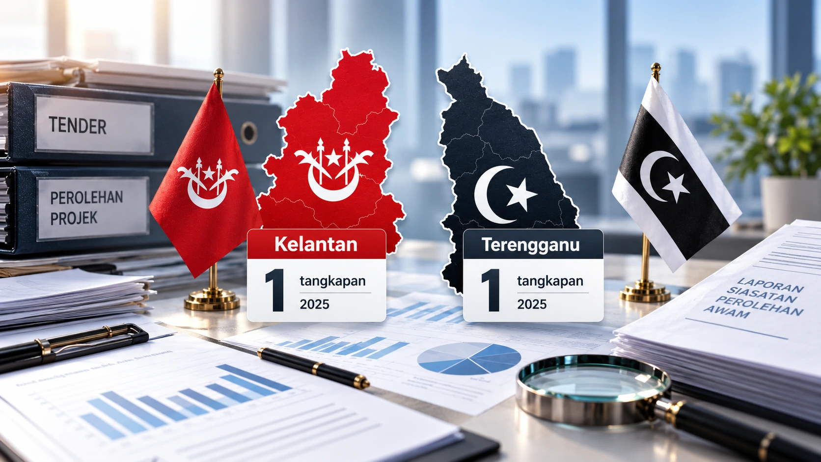 Kelantan dan Terengganu masing-masing merekodkan satu tangkapan rasuah projek kerajaan negeri pada 2025